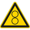 Piktogramm 299 dreieckig - "Warnung vor laufenden Walzen" 100mm